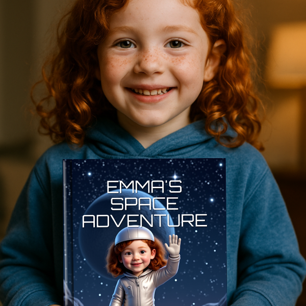 Child enjoying their personalized storybook